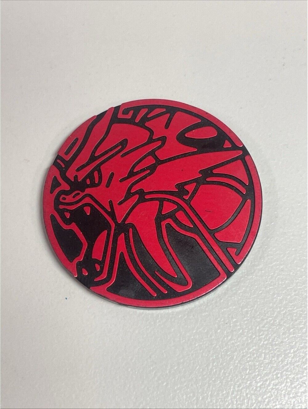 Official Pokémon Gyarados Flipping Coin  / Token - Red  Plastic - Very Rare